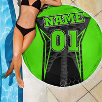 Personalized Skeleton Racing Beach Blanket Cool Bone Motorcycle Motocross Off-Road Riders Racewear - Wonder Print Shop