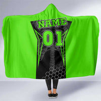 Personalized Skeleton Racing Hooded Blanket Cool Bone Motorcycle Motocross Off-Road Riders Racewear - Wonder Print Shop