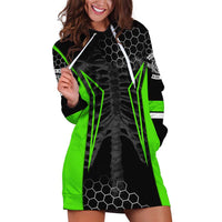 Personalized Skeleton Racing Hoodie Dress Cool Bone Motorcycle Motocross Off-Road Riders Racewear - Wonder Print Shop