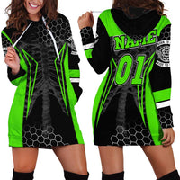 Personalized Skeleton Racing Hoodie Dress Cool Bone Motorcycle Motocross Off-Road Riders Racewear - Wonder Print Shop