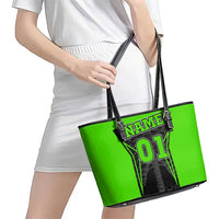 Personalized Skeleton Racing Leather Tote Bag Cool Bone Motorcycle Motocross Off-Road Riders Racewear - Wonder Print Shop