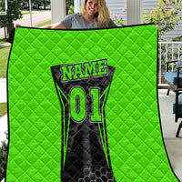 Personalized Skeleton Racing Quilt Cool Bone Motorcycle Motocross Off-Road Riders Racewear - Wonder Print Shop