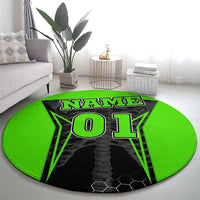 Personalized Skeleton Racing Round Carpet Cool Bone Motorcycle Motocross Off-Road Riders Racewear - Wonder Print Shop