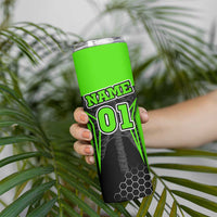 Personalized Skeleton Racing Skinny Tumbler Cool Bone Motorcycle Motocross Off-Road Riders Racewear - Wonder Print Shop