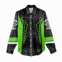 Personalized Skeleton Racing Women Casual Shirt Cool Bone Motorcycle Motocross Off-Road Riders Racewear - Wonder Print Shop