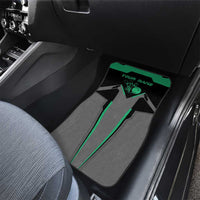 Personalized Bowling Heartbeat Team Car Mats For Bowlers Green and Gray - Wonder Print Shop