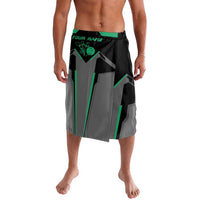 Personalized Bowling Heartbeat Team Lavalava For Bowlers Green and Gray - Wonder Print Shop