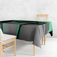 Personalized Bowling Heartbeat Team Tablecloth For Bowlers Green and Gray - Wonder Print Shop