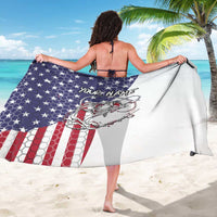 American Flag Bass Fishing Sarong Fishing Rod and Patriotic Red White and Blue Theme - Wonder Print Shop