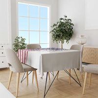 American Flag Bass Fishing Tablecloth Fishing Rod and Patriotic Red White and Blue Theme - Wonder Print Shop