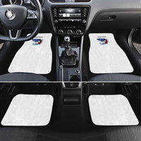 American Flag Tuna Fish Car Mats Custom Splashing Water on White and Black Contrast - Wonder Print Shop