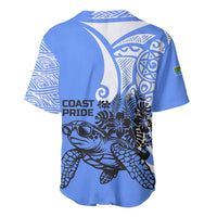 North Caribbean Coast Nicaragua Baseball Jersey with Tribal Turtle Design and Floral Coast Pride - Wonder Print Shop