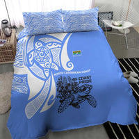 North Caribbean Coast Nicaragua Bedding Set with Tribal Turtle Design and Floral Coast Pride - Wonder Print Shop