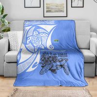 North Caribbean Coast Nicaragua Blanket with Tribal Turtle Design and Floral Coast Pride - Wonder Print Shop