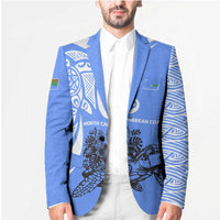 North Caribbean Coast Nicaragua Blazer with Tribal Turtle Design and Floral Coast Pride - Wonder Print Shop