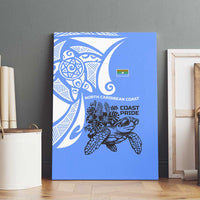 North Caribbean Coast Nicaragua Canvas Wall Art with Tribal Turtle Design and Floral Coast Pride - Wonder Print Shop
