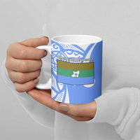 North Caribbean Coast Nicaragua Ceramic Mug with Tribal Turtle Design and Floral Coast Pride - Wonder Print Shop