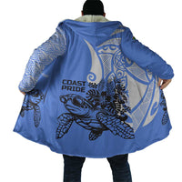 North Caribbean Coast Nicaragua Cloak with Tribal Turtle Design and Floral Coast Pride - Wonder Print Shop