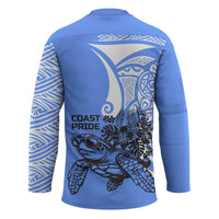 North Caribbean Coast Nicaragua Hockey Jersey with Tribal Turtle Design and Floral Coast Pride - Wonder Print Shop