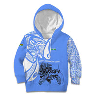 North Caribbean Coast Nicaragua Kid Hoodie with Tribal Turtle Design and Floral Coast Pride - Wonder Print Shop