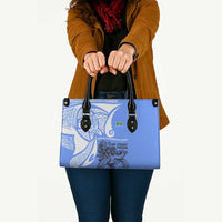 North Caribbean Coast Nicaragua Leather Bag with Tribal Turtle Design and Floral Coast Pride - Wonder Print Shop