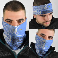 North Caribbean Coast Nicaragua Neck Gaiter with Tribal Turtle Design and Floral Coast Pride - Wonder Print Shop