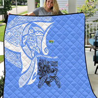 North Caribbean Coast Nicaragua Quilt with Tribal Turtle Design and Floral Coast Pride - Wonder Print Shop