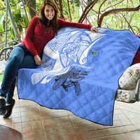 North Caribbean Coast Nicaragua Quilt with Tribal Turtle Design and Floral Coast Pride - Wonder Print Shop
