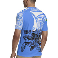 North Caribbean Coast Nicaragua Rugby Jersey with Tribal Turtle Design and Floral Coast Pride - Wonder Print Shop