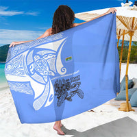 North Caribbean Coast Nicaragua Sarong with Tribal Turtle Design and Floral Coast Pride - Wonder Print Shop