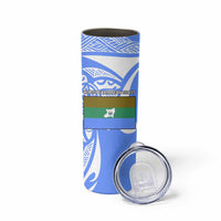 North Caribbean Coast Nicaragua Skinny Tumbler with Tribal Turtle Design and Floral Coast Pride - Wonder Print Shop