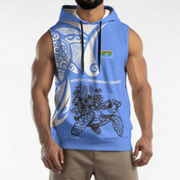 North Caribbean Coast Nicaragua Sleeveless Hoodie with Tribal Turtle Design and Floral Coast Pride - Wonder Print Shop
