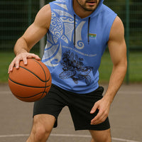 North Caribbean Coast Nicaragua Sleeveless Hoodie with Tribal Turtle Design and Floral Coast Pride - Wonder Print Shop