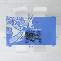 North Caribbean Coast Nicaragua Tablecloth with Tribal Turtle Design and Floral Coast Pride - Wonder Print Shop