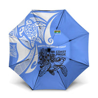 North Caribbean Coast Nicaragua Umbrella with Tribal Turtle Design and Floral Coast Pride - Wonder Print Shop