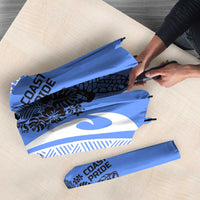 North Caribbean Coast Nicaragua Umbrella with Tribal Turtle Design and Floral Coast Pride - Wonder Print Shop