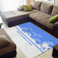 Nicaragua North Caribbean Coast Area Rug with Ocean Wave Pattern and Dance with the Waves - Wonder Print Shop