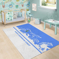 Nicaragua North Caribbean Coast Area Rug with Ocean Wave Pattern and Dance with the Waves - Wonder Print Shop