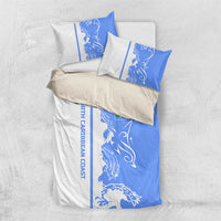 Nicaragua North Caribbean Coast Bedding Set with Ocean Wave Pattern and Dance with the Waves - Wonder Print Shop
