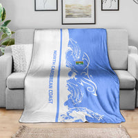Nicaragua North Caribbean Coast Blanket with Ocean Wave Pattern and Dance with the Waves - Wonder Print Shop