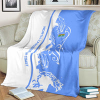 Nicaragua North Caribbean Coast Blanket with Ocean Wave Pattern and Dance with the Waves - Wonder Print Shop