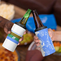 Nicaragua North Caribbean Coast 4 in 1 Can Cooler Tumbler with Ocean Wave Pattern and Dance with the Waves - Wonder Print Shop