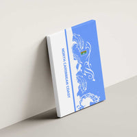 Nicaragua North Caribbean Coast Canvas Wall Art with Ocean Wave Pattern and Dance with the Waves - Wonder Print Shop