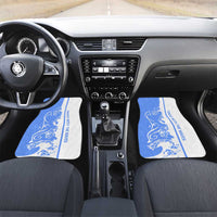 Nicaragua North Caribbean Coast Car Mats with Ocean Wave Pattern and Dance with the Waves - Wonder Print Shop