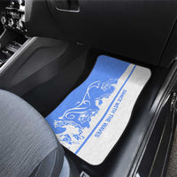 Nicaragua North Caribbean Coast Car Mats with Ocean Wave Pattern and Dance with the Waves - Wonder Print Shop