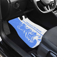 Nicaragua North Caribbean Coast Car Mats with Ocean Wave Pattern and Dance with the Waves - Wonder Print Shop