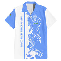 Nicaragua North Caribbean Coast Family Matching Puletasi and Hawaiian Shirt with Ocean Wave Pattern and Dance with the Waves - Wonder Print Shop