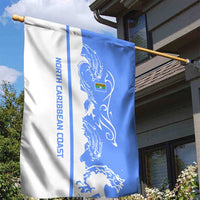 Nicaragua North Caribbean Coast Garden Flag with Ocean Wave Pattern and Dance with the Waves - Wonder Print Shop