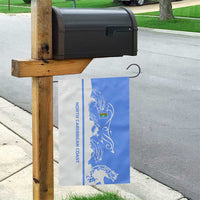 Nicaragua North Caribbean Coast Garden Flag with Ocean Wave Pattern and Dance with the Waves - Wonder Print Shop