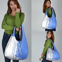 Nicaragua North Caribbean Coast Grocery Bag with Ocean Wave Pattern and Dance with the Waves - Wonder Print Shop